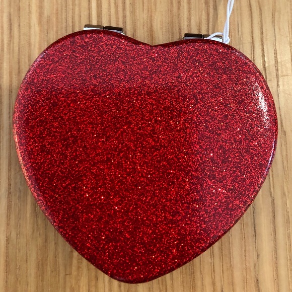 Coach Accessories Hp Coach Glitter Heart Mirror Compact Poshmark